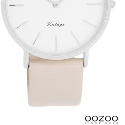 Oozoo Unisex Armbanduhr OOZOO Vintage Series Analog Leder beige UOC20390