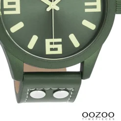 Oozoo Unisex Armbanduhr OOZOO Timepieces Analog Leder grün UOC1093A