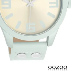 Oozoo Unisex Armbanduhr OOZOO Timepieces Analog Leder grau UOC1095A