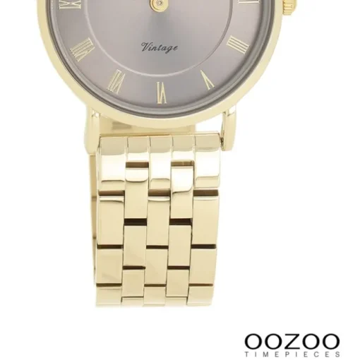 Oozoo Unisex Armbanduhr OOZOO Vintage Analog Edelstahl gold UOC20377