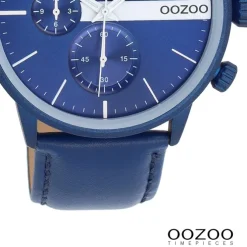 Oozoo Unisex Armbanduhr OOZOO Timepieces Analog Leder blau UOC11437