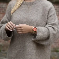 Oozoo Unisex Armbanduhr OOZOO Vintage Analog Edelstahl beige UOC20375