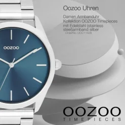 Oozoo Unisex Armbanduhr OOZOO Timepieces Analog Edelstahl silber UOC11428