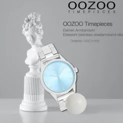 Oozoo Unisex Armbanduhr OOZOO Timepieces Analog Edelstahl silber UOC11423