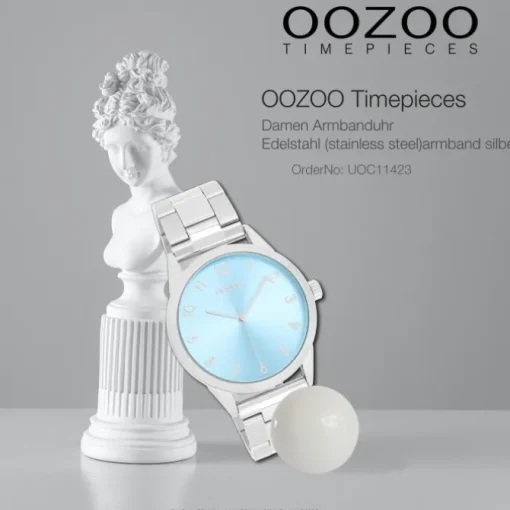 Oozoo Unisex Armbanduhr OOZOO Timepieces Analog Edelstahl silber UOC11423
