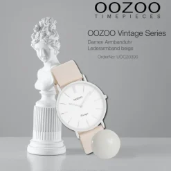 Oozoo Unisex Armbanduhr OOZOO Vintage Series Analog Leder beige UOC20390