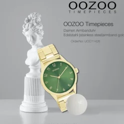 Oozoo Unisex Armbanduhr OOZOO Timepieces Analog Edelstahl gold UOC11426