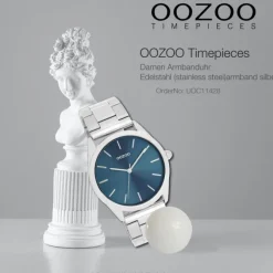 Oozoo Unisex Armbanduhr OOZOO Timepieces Analog Edelstahl silber UOC11428