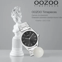 Oozoo Unisex Armbanduhr OOZOO Timepieces Analog Edelstahl silber UOC11429