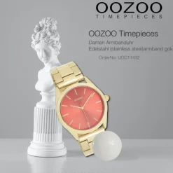 Oozoo Unisex Armbanduhr OOZOO Timepieces Analog Edelstahl gold UOC11432