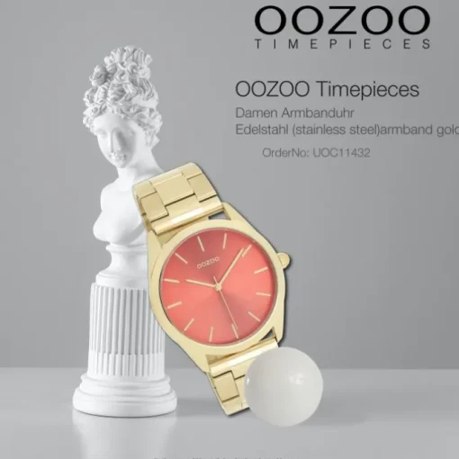 Oozoo Unisex Armbanduhr OOZOO Timepieces Analog Edelstahl gold UOC11432
