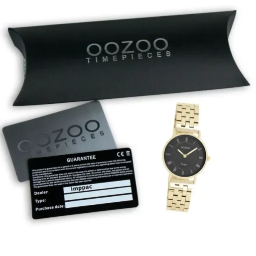 Oozoo Unisex Armbanduhr OOZOO Vintage Analog Edelstahl gold UOC20378