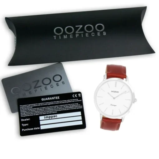 Oozoo Unisex Armbanduhr OOZOO Vintage Series Analog Leder braun UOC20385