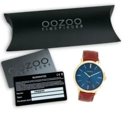Oozoo Unisex Armbanduhr OOZOO Vintage Series Analog Leder braun UOC20388
