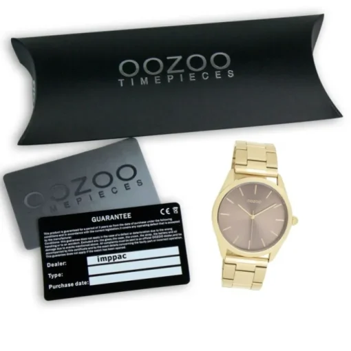 Oozoo Unisex Armbanduhr OOZOO Timepieces Analog Edelstahl gold UOC11431