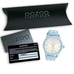 Oozoo Unisex Armbanduhr OOZOO Timepieces Analog Leder blau UOC1094A