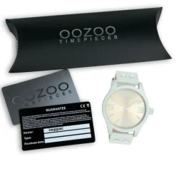 Oozoo Unisex Armbanduhr OOZOO Timepieces Analog Leder grau UOC1095A