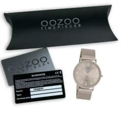 Oozoo Unisex Armbanduhr OOZOO Vintage Series Analog Metall beige UOC20380