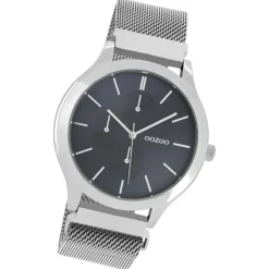 Oozoo Unisex Armbanduhr Timepieces Analog Metall silber UOC10686