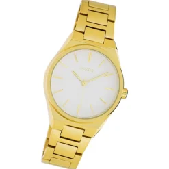 Oozoo Unisex Armbanduhr Timepieces Analog Metall gold UOC10527
