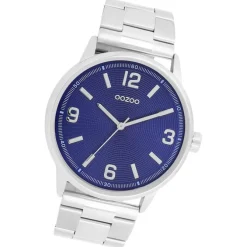 Oozoo Unisex Armbanduhr Timepieces Analog Metallband silber UOC11503