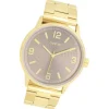 Oozoo Unisex Armbanduhr Timepieces Analog Metallband gold UOC11504