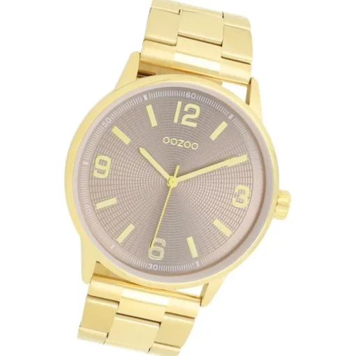 Oozoo Unisex Armbanduhr Timepieces Analog Metallband gold UOC11504