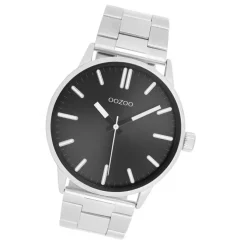 Oozoo Unisex Armbanduhr Timepieces Analog Metallband silber UOC11514