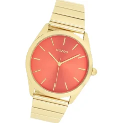 Oozoo Unisex Armbanduhr Timepieces Analog Metallband gold UOC11518
