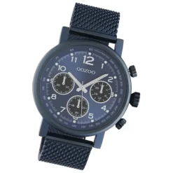 Oozoo Unisex Armbanduhr Timepieces C10701 Analog Edelstahl blau UOC10701