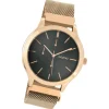 Oozoo Unisex Armbanduhr Timepieces Analog Metall rosegold UOC10688