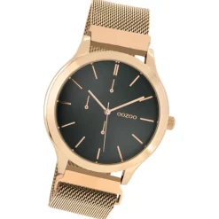 Oozoo Unisex Armbanduhr Timepieces Analog Metall rosegold UOC10688