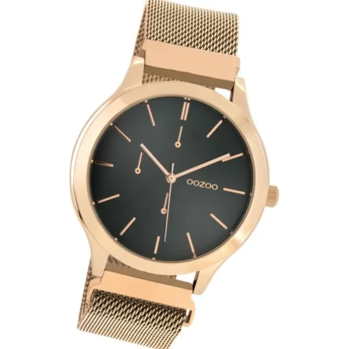 Oozoo Unisex Armbanduhr Timepieces Analog Metall rosegold UOC10688