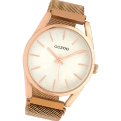 Oozoo Unisex Armbanduhr Timepieces Analog Metall rosegold UOC10694