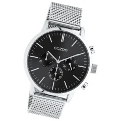 Oozoo Unisex Armbanduhr Timepieces C10913 Analog Edelstahl silber UOC10913