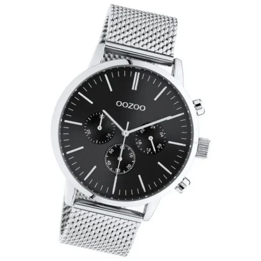 Oozoo Unisex Armbanduhr Timepieces C10913 Analog Edelstahl silber UOC10913