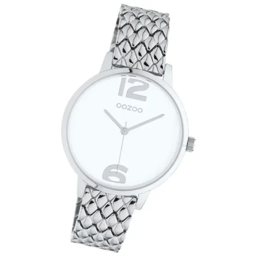 Oozoo Unisex Armbanduhr Timepieces C10920 Analog Edelstahl silber UOC10920