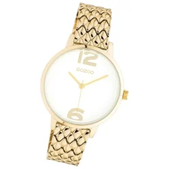Oozoo Unisex Armbanduhr Timepieces C11022 Analog Edelstahl gold UOC10922