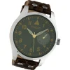 Oozoo Unisex Armbanduhr Timepieces Analog Leder dunkelbraun UOC10327