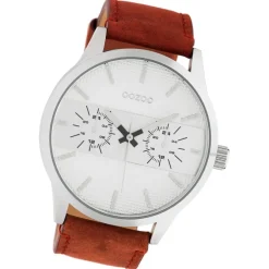 Oozoo Unisex Armbanduhr Timepieces Analog Leder braun UOC10535