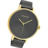 Oozoo Unisex Armbanduhr Timepieces Analog Metall schwarz UOC10554