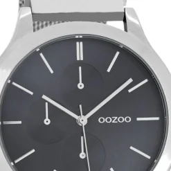 Oozoo Unisex Armbanduhr Timepieces Analog Metall silber UOC10686