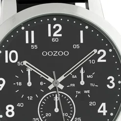 Oozoo Unisex Armbanduhr Timepieces Analog Leder schwarz UOC10506