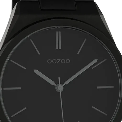 Oozoo Unisex Armbanduhr Timepieces Analog Metall schwarz UOC10524