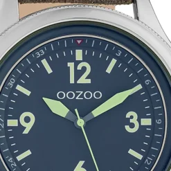 Oozoo Unisex Armbanduhr Timepieces Analog Leder camouflage braun UOC10353