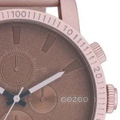 Oozoo Unisex Armbanduhr Timepieces Analog Leder taupe braun UOC11218