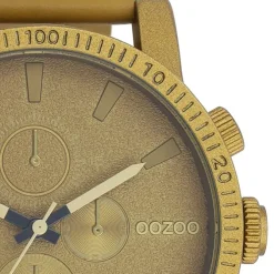 Oozoo Unisex Armbanduhr Timepieces Analog Leder olive grün UOC11217