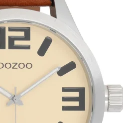 Oozoo Unisex Armbanduhr Timepieces Analog Leder braun UOC1002A