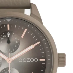 Oozoo Unisex Armbanduhr Timepieces C10907 Analog Leder braun taupe UOC10907