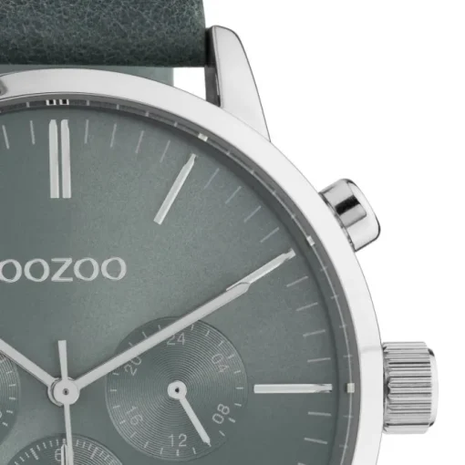 Oozoo Unisex Armbanduhr Timepieces C10915 Analog Leder grau UOC10915